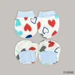 Baby Printed Cotton Mitten Booties Set (Copy)