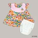 Premium Cotton Printed Frock Set