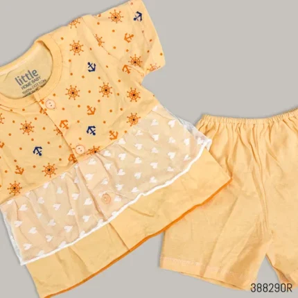 Little Home Baby Half Sleeve Frock Suit (Thailand)