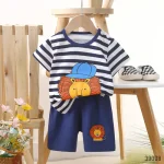 Premium Cotton Baby Tshirt with Short Pant Set (China)
