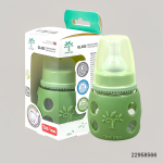 Minitree Slimneck Glass Feeding Bottle 0m+ 60ml - Green - Image 2