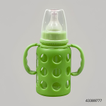 Minitree Slimneck Glass Feeding Bottle 3m+ 120ml - Green