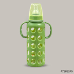 Minitree Slimneck Glass Feeding Bottle 6m+ 240ml - Green