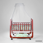 Sweetbaby Wooden Baby Cradle With Swing & Mosquito Net (China) - Image 4