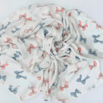 Single Layer Muslin Cotton Swaddle Blanket 42x50 inch