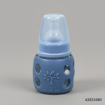 Minitree Slimneck Glass Feeding Bottle 0m+ 60ml - Blue