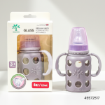 Minitree Slimneck Glass Feeding Bottle 3m+ 120ml - Purple - Image 2