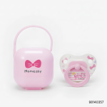 Momeasy Silicone Pacifier with Storage Box 6m+ - Pink - Image 2