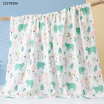 Single Layer Muslin Cotton Swaddle Blanket 42x50 inch - Image 2