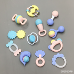 Huanger Baby Rattles & Teeter set, 12pcs - Image 2