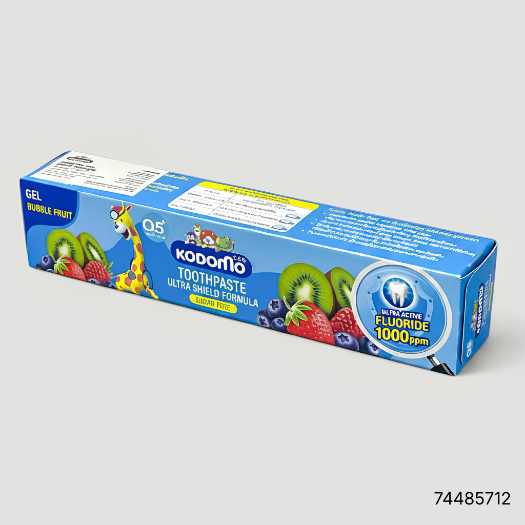 3 Kodomo Baby Toothpaste 40gm - Bubble Fruit (Gel) - Image 1