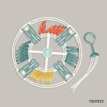 Premium Round Clothes Drying Hanger 24-Clips (China)