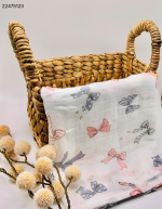 Single Layer Muslin Cotton Swaddle Blanket 42x50 inch - Image 4