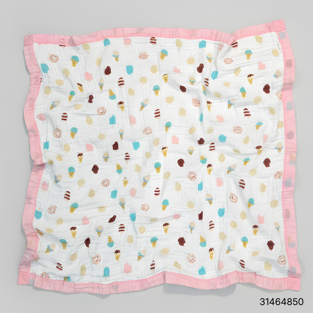 ghj Premium 6-Layer Muslin Cotton Swaddle Blanket 43x43inch (China) - Image 1