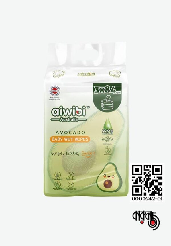 Aiwibi Australia Baby Wet Wipes 84pcs 99.9% Water