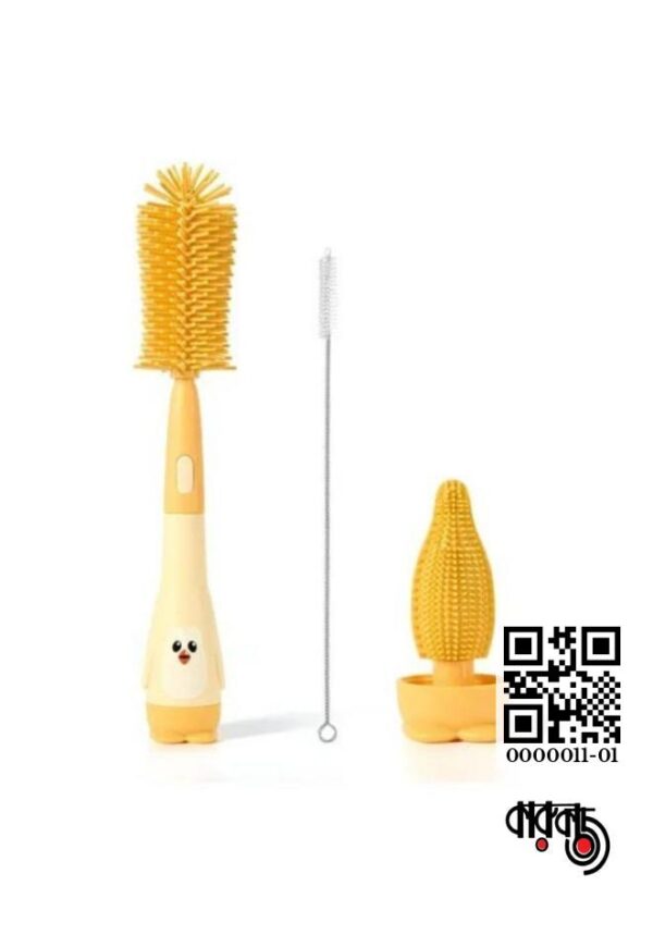 3 in 1 Multipurpose Silicone Feeding Bottle Cleaning Brush