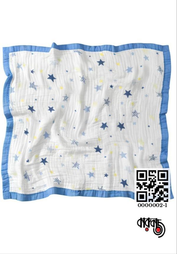 Premium 6-Layer Muslin Cotton Swaddle Blanket 43x43inch (China)