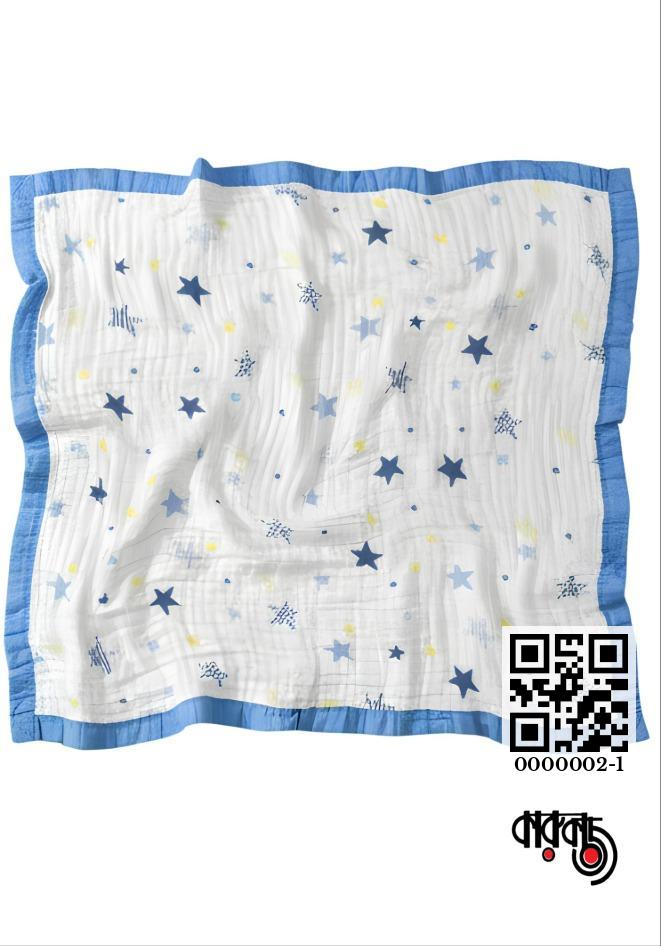 gallery__3225_20260708_133643_8e5ae6a1-8f5f-4656-aca1-49d6f5c4c7e2.jpg Premium 6-Layer Muslin Cotton Swaddle Blanket 43x43inch (China) - Image 1