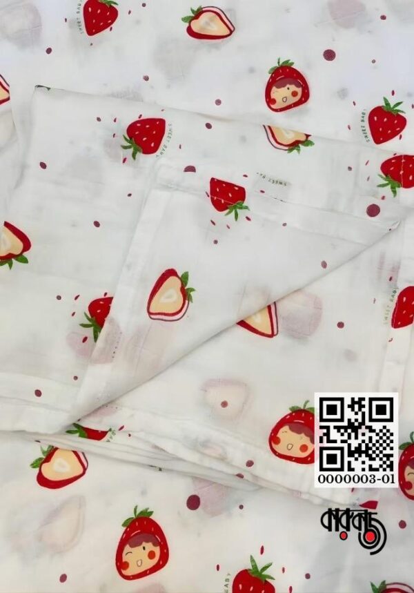 Single Layer Muslin Cotton Swaddle Blanket 42×50 inch