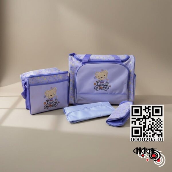 Diaper & Accessories Bag, 4-in-1, Large Bag with Hand Bag, Mat & Feeder Cover