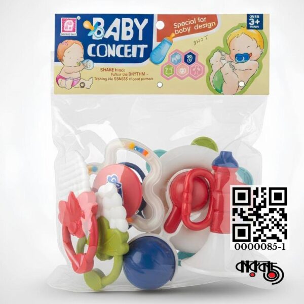 Baby Concert 6Pcs Rattle & Teether Jhunjhuni Set (China)