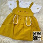 Premium Cotton Chinese Girls Frocks Rabbit Design 6-24 Months