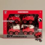 DIY Assembled Fire Dept Toy Set for Kids Gift