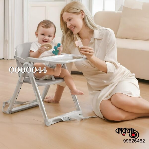 Dodohani Metal Frame Baby Feeding High Chair with Tray & Safety Belt
