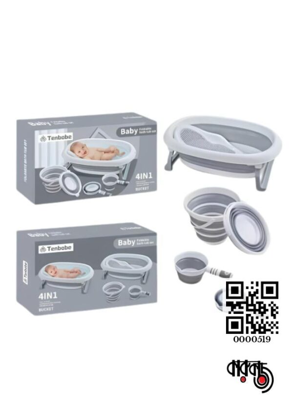Tenbabe Baby Foldable Bath Tub 4 in 1