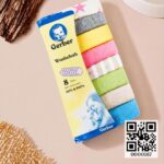 Gerber Wash Cloth Pack of 8 Multi color- Random Print