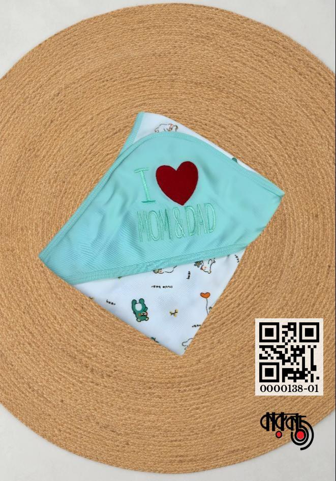 gallery__2938_20260928_135450_3cc3de45-51eb-493f-b4a5-b83b49283895.jpg Little Home Baby Premium I Love Mom & Dad Hooded Towel 30x30 inch - Image 1