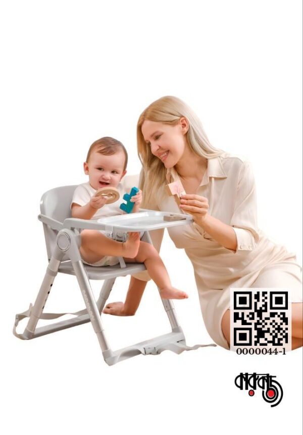 Dodohani Metal Frame Baby Feeding High Chair with Tray & Safety Belt