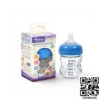Momeasy Wide Neck Glass Feeding Bottle with Anti-Colic Nipple - 120 ml