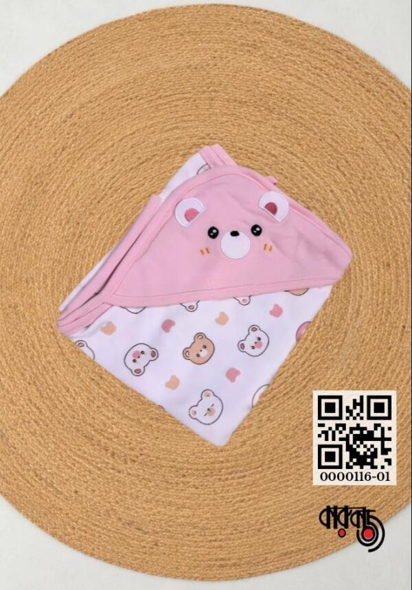 Baby Hood Cotton Hooded Towel Cap Towel 30x30 inch (Thailand)