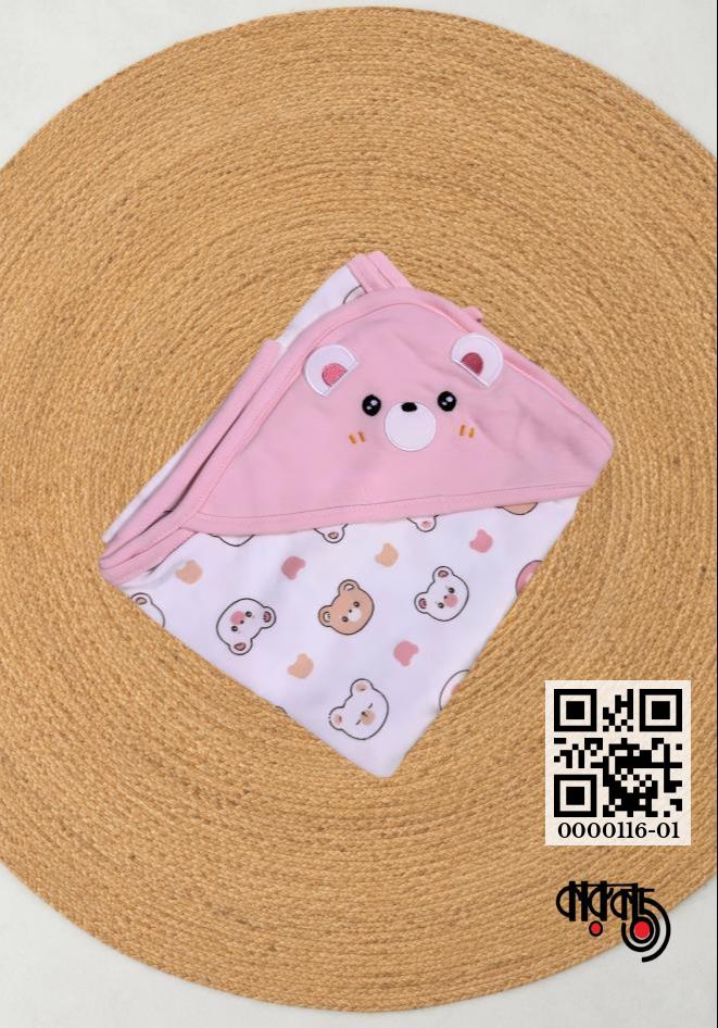 gallery__8557_20260928_140952_8132da6d-3519-43c8-966c-d20b8d390e9e-4.jpg Baby Hood Cotton Hooded Towel Cap Towel 30x30 inch (Thailand) - Image 1