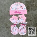 3Pcs Cotton Cap Mitten & Bootes Net Set (China)
