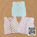 Comfortable Cotton 3Pcs Newborn Nima Set Front Button (Random Colors)