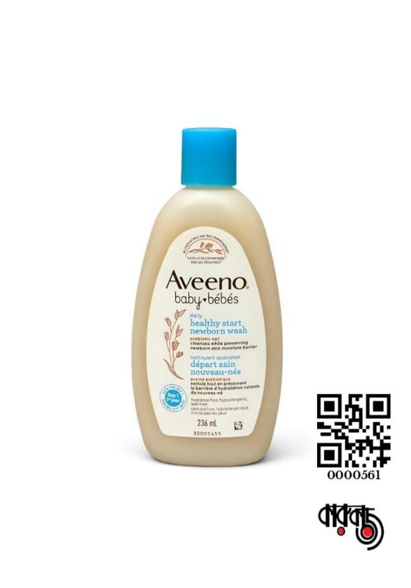 Aveeno Baby Daily Moisture Healthy Start Newborn Wash Prebiotic Oat 236ml
